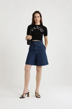 Bermudashorts aus Baumwolldenim
