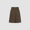 Bermudashorts aus Bio-Baumwollgabardine