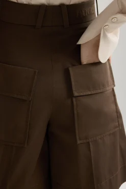 Bermudashorts aus Bio-Baumwollgabardine