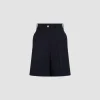 Bermudashorts aus nachhaltigem technischem Wolltwill