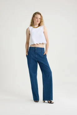 Crop-Top aus Bio-Baumwolle