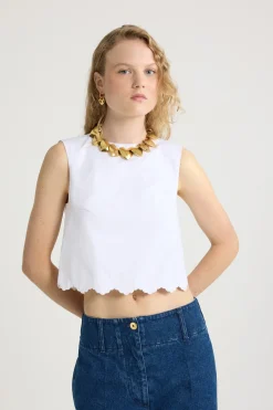 Crop-Top aus Bio-Baumwolle