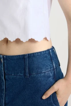 Crop-Top aus Bio-Baumwolle