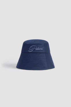 Fischerhut mit aufgesticktem Patou Logo aus Baumwolle