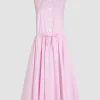 Geknöpftes Midikleid aus Bio-Baumwolle