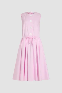 Geknöpftes Midikleid aus Bio-Baumwolle