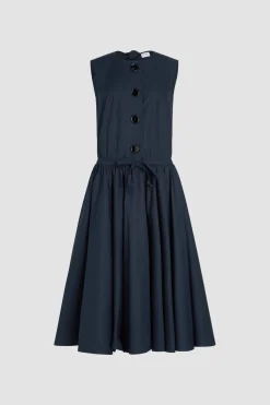 Geknöpftes Midikleid aus Bio-Baumwolle
