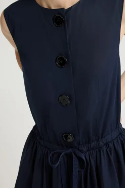 Geknöpftes Midikleid aus Bio-Baumwolle