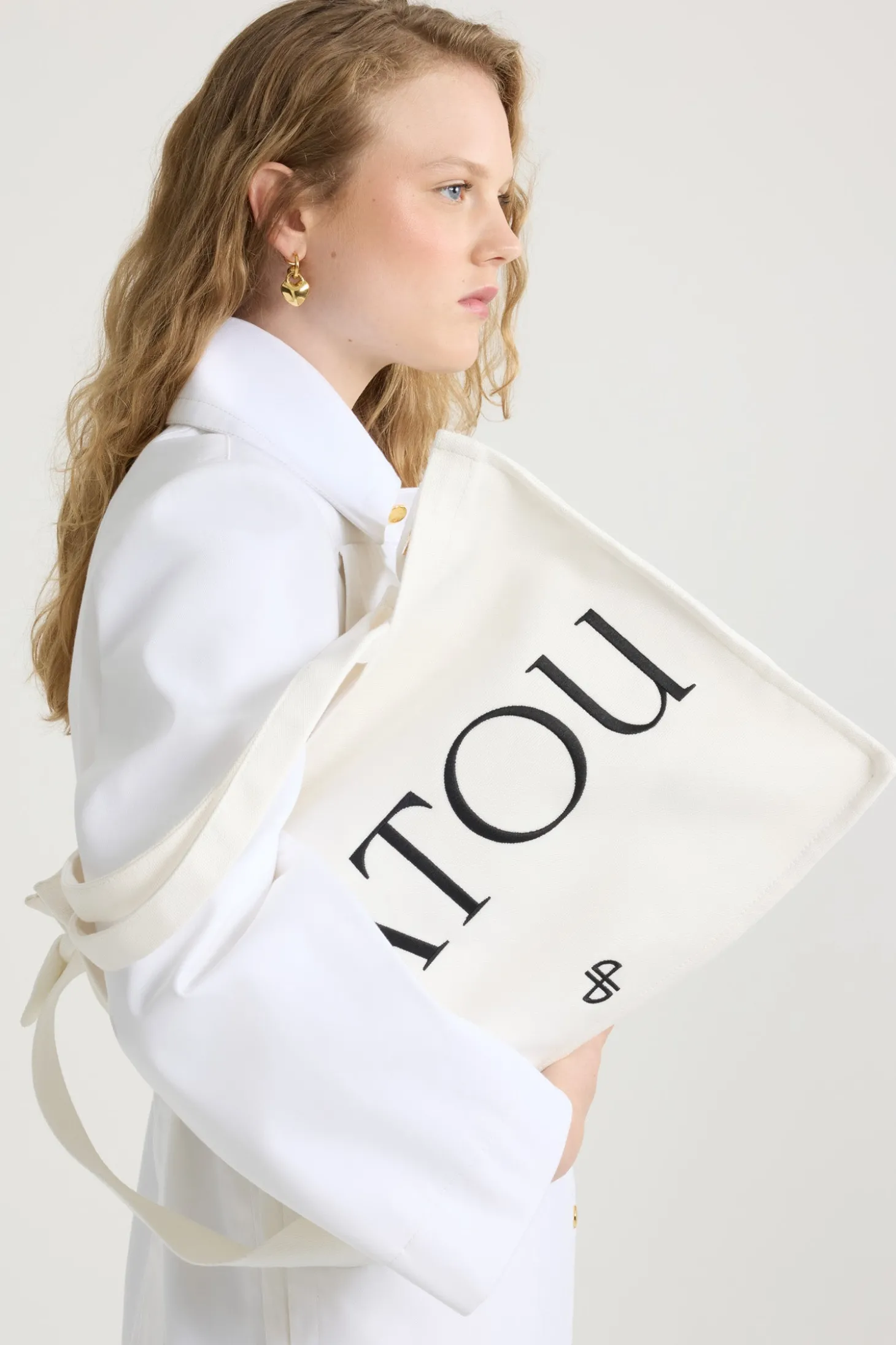 Großer Patou-Shopper aus Baumwollcanvas