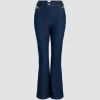 Hose mit ausgestelltem Bein aus Bio-Baumwolldenim