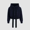 Kapuzenpullover aus Bio-Baumwolle mit Medaillon-Logo