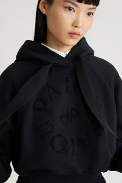 Kapuzenpullover aus Bio-Baumwolle mit Medaillon-Logo