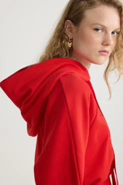 Kapuzenpullover aus Bio-Baumwolle mit Medaillon-Logo