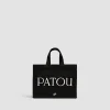 Kleiner Patou-Shopper aus Baumwollcanvas
