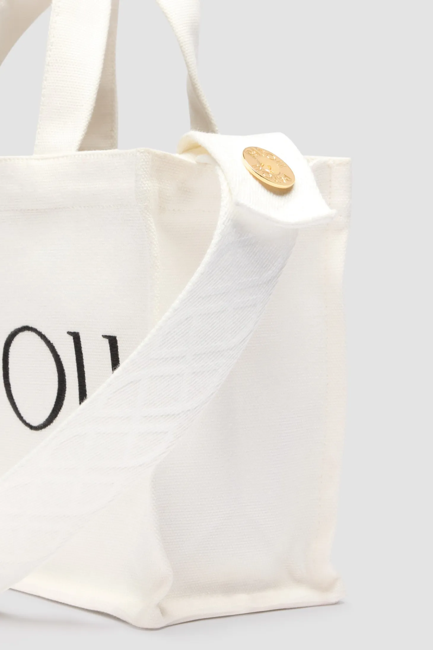 Kleiner Patou-Shopper aus Baumwollcanvas