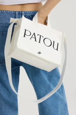 Kleiner Patou-Shopper aus Baumwollcanvas