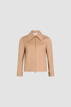 Kurze Jacke mit Reißverschluss aus Bio-Baumwolltwill