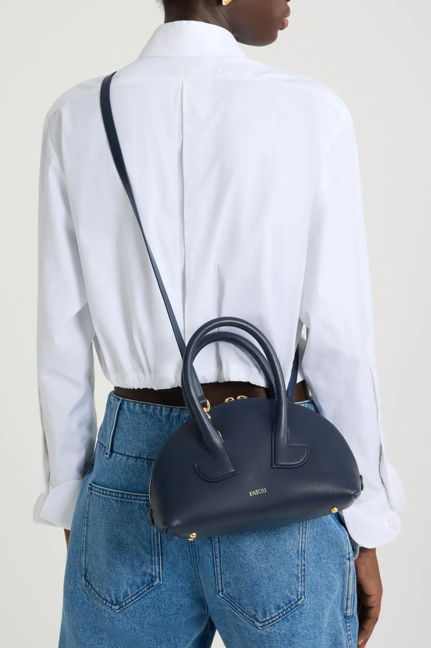 Le Patou Bowlingtasche aus Leder