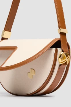 Le Patou Tasche aus Leder und Canvas