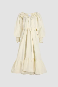 Maxi-Cocktailkleid aus recycelter Faille