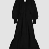 Maxi-Cocktailkleid aus recycelter Faille