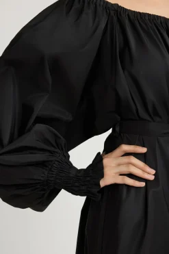 Maxi-Cocktailkleid aus recycelter Faille