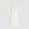 Minikleid mit Wabenmuster aus Baumwolle