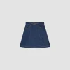 Minirock in A-Linie aus Bio-Denim