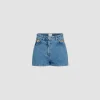 Mini-Shorts aus Baumwolldenim
