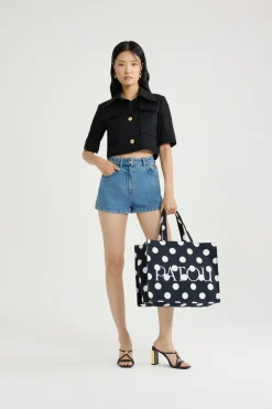 Mini-Shorts aus Baumwolldenim