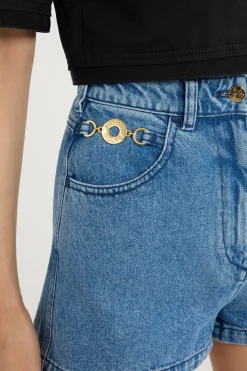 Mini-Shorts aus Baumwolldenim