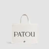 Mittelgroßer Patou Shopper mit Logo aus Baumwollcanvas