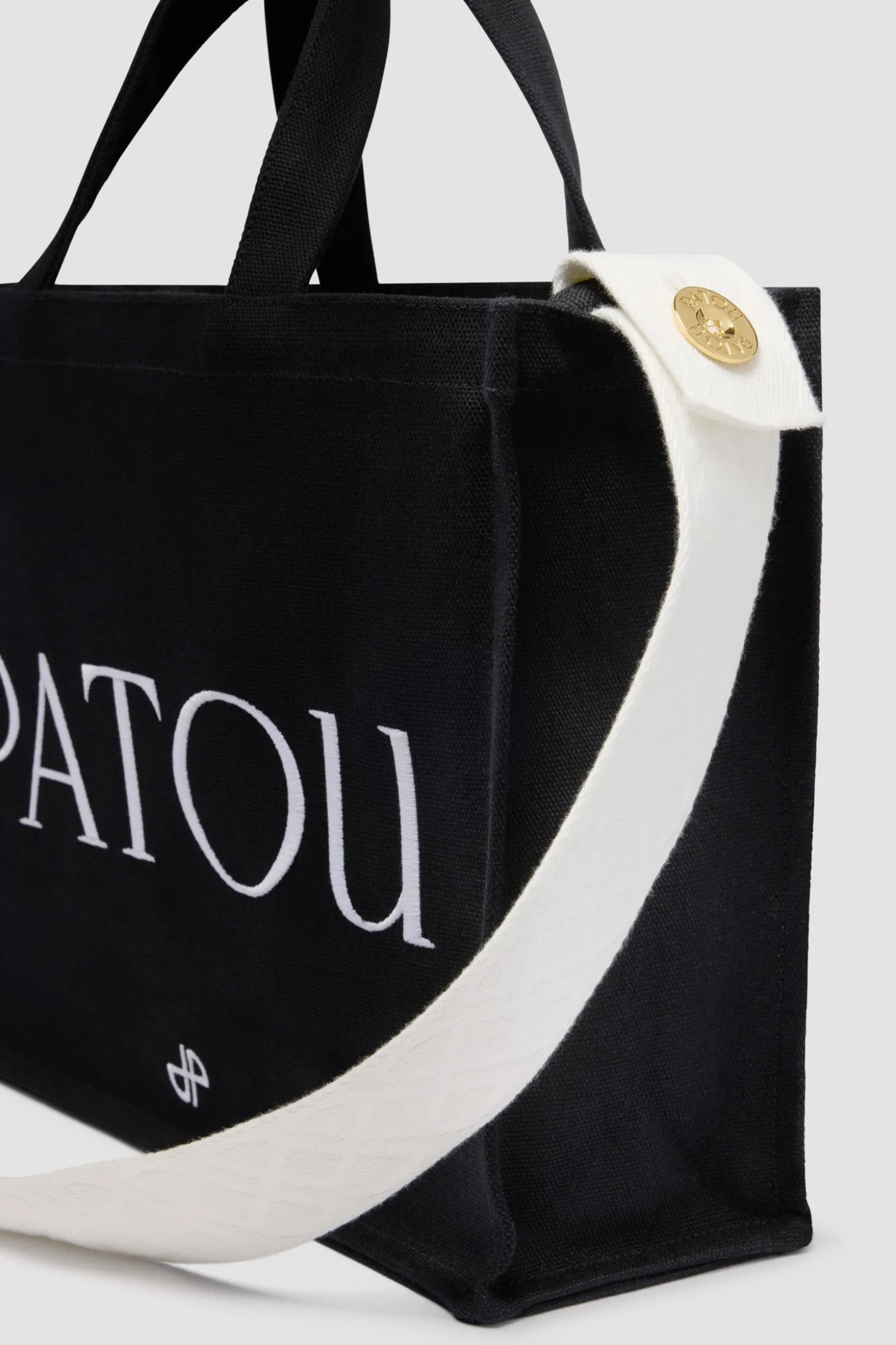 Mittelgroßer Patou Shopper mit Logo aus Baumwollcanvas