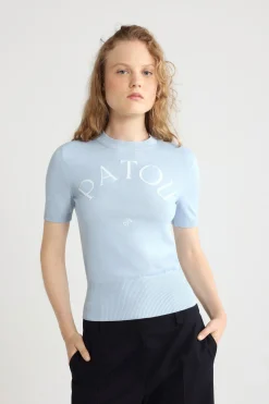 Oberteil aus Jacquard mit Patou Logo aus einer Baumwollmischung