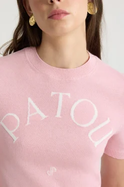 Oberteil aus Jacquard mit Patou Logo aus einer Baumwollmischung