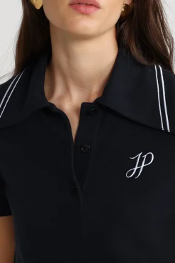 Poloshirt mit aufgesticktem JP-Monogramm aus Bio-Baumwollpiqué