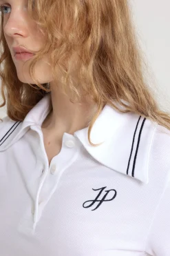 Poloshirt mit aufgesticktem JP-Monogramm aus Bio-Baumwollpiqué