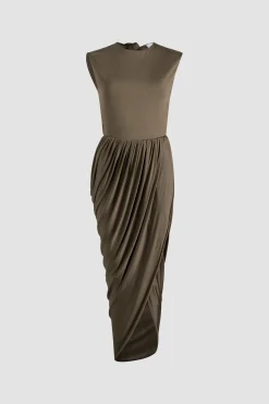 Rückenfreies Kleid aus Stretch-Jersey