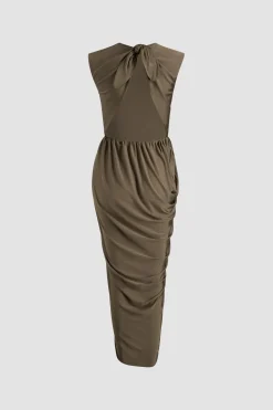 Rückenfreies Kleid aus Stretch-Jersey