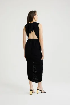 Rückenfreies Kleid aus Stretch-Jersey