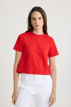 Rückenfreies T-Shirt aus Bio-Baumwolle