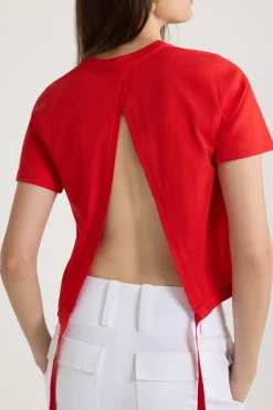 Rückenfreies T-Shirt aus Bio-Baumwolle