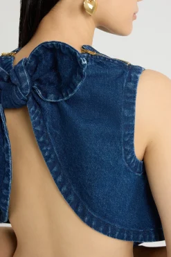 Schaloberteil aus Baumwolldenim
