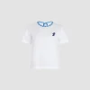 T-Shirt mit kontrastfarbenem Kragen aus Bio-Baumwolle