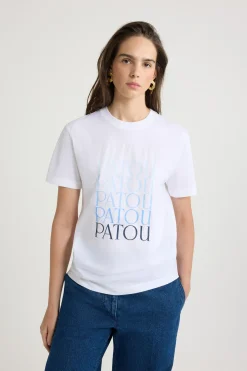 T-Shirt mit Patou Logo aus Bio-Baumwolle