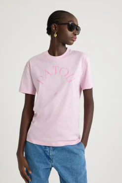 T-Shirt mit Patou Logo und JP-Monogramm aus Bio-Baumwolle