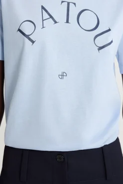 T-Shirt mit Patou Logo und JP-Monogramm aus Bio-Baumwolle