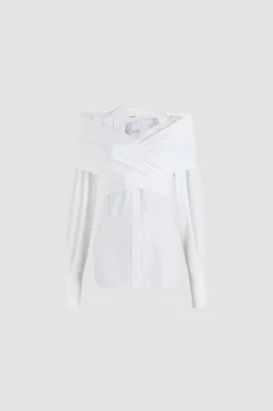 Wickelbluse aus Bio-Baumwolle