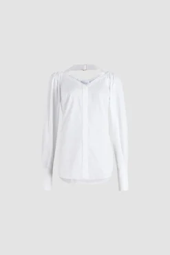 Wickelbluse aus Bio-Baumwolle