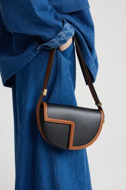 Zweifarbige Tasche Le Patou aus Leder